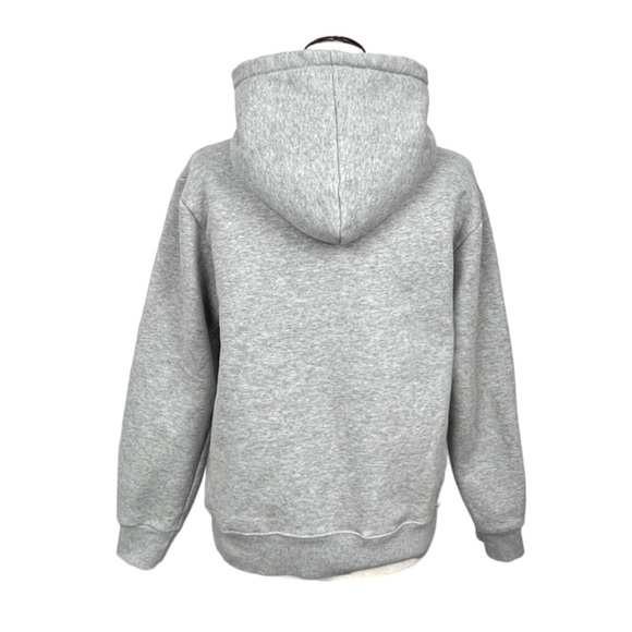 Agnes B. Womens / Men’s VINTAGE Embroidered Logo Hoodie. Grey. Medium. #709 - Picture 4 of 7